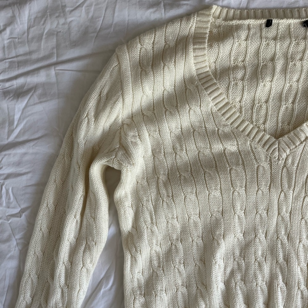 Cotton brandy Melville ribbed cotton sweater